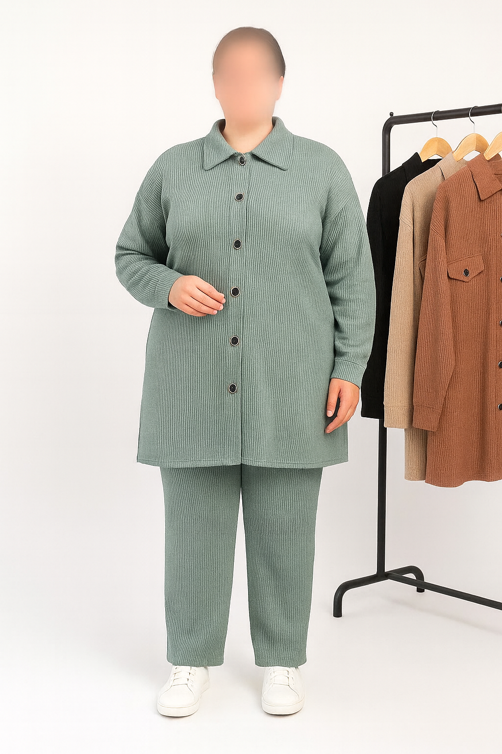 Ensemble Maille Elégance – 2 Pièces Premium Grande Taille