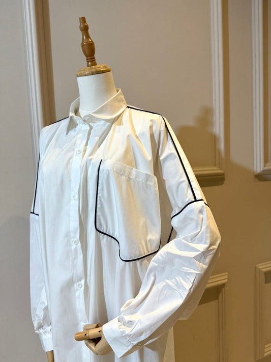 Chemise Longue Élégance – Chic & Confort au Quotidien