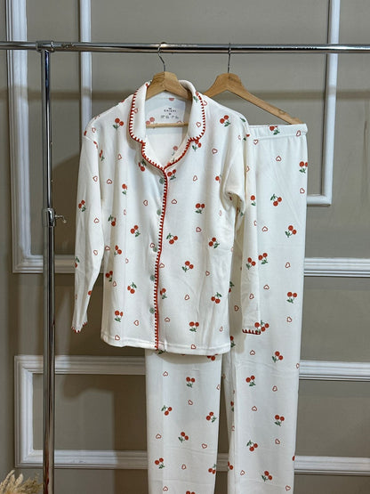 Jasmin d’Aube - Pyjama Boutonné - Pureté raffinée et délicatesse