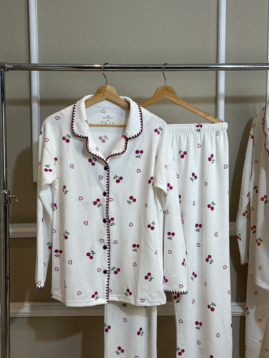 Jasmin d’Aube - Pyjama Boutonné - Pureté raffinée et délicatesse