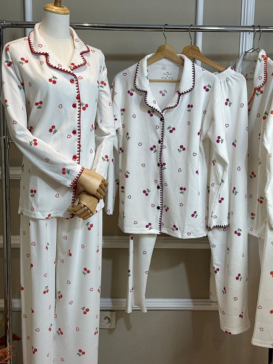 Jasmin d’Aube - Pyjama Boutonné - Pureté raffinée et délicatesse