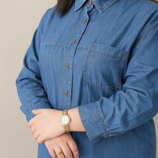 Ensemble Jean Décontracté – 2 Pièces Premium Grande Taille